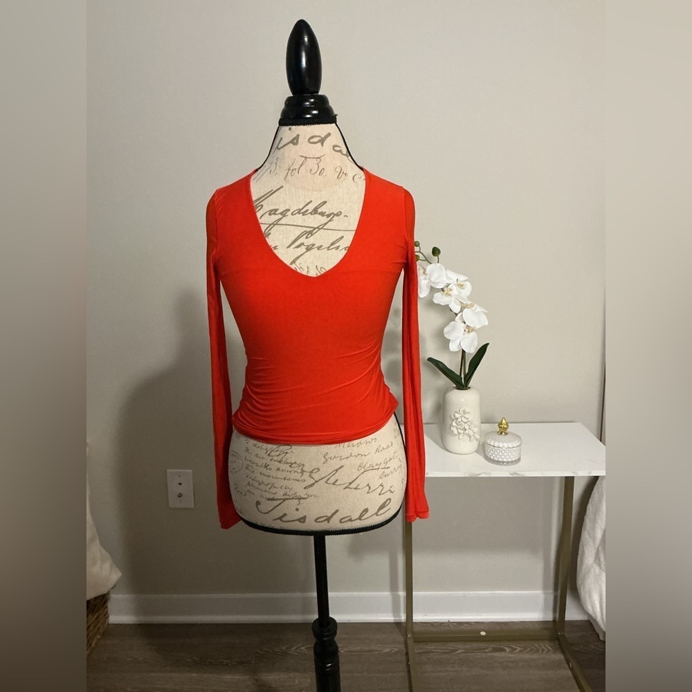 Aerie butter soft Red Long Sleeve Top - Picture 2 of 8